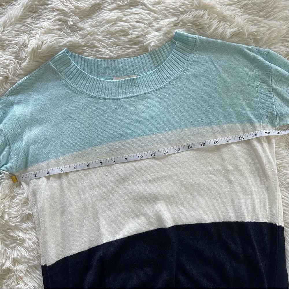 Club Monaco Striped Linen Boatneck - Picture 6 of 10